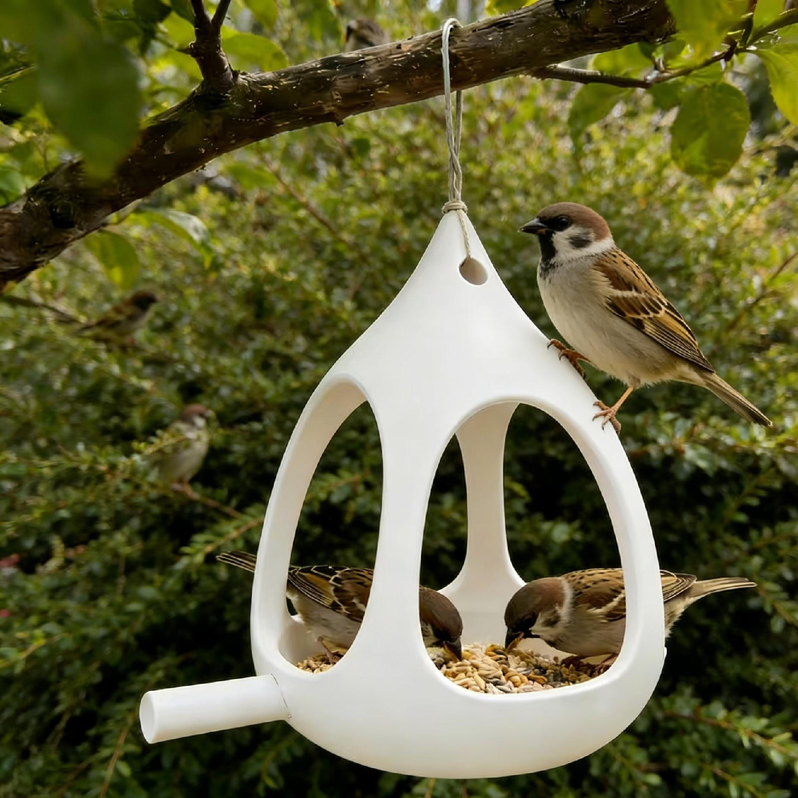 Bird Feeder Food Container Weatherproof Lawn Yard Ornament Compact Patio Outdoor Drainage белый
Bird Feeder Food Container Weatherproof Lawn Yard Ornament Compact Patio Outdoor Drainage белый