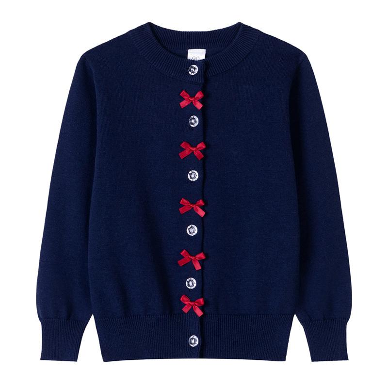 Осенний новый хлопковый бант корейский кардиган для девочек вязаный кардиган с длинными рукавами для маленьких детей свитер куртка 160cm тёмно-синий
Осенний новый хлопковый бант корейский кардиган для девочек вязаный кардиган с длинными рукавами для маленьких детей свитер куртка 160cm тёмно-синий