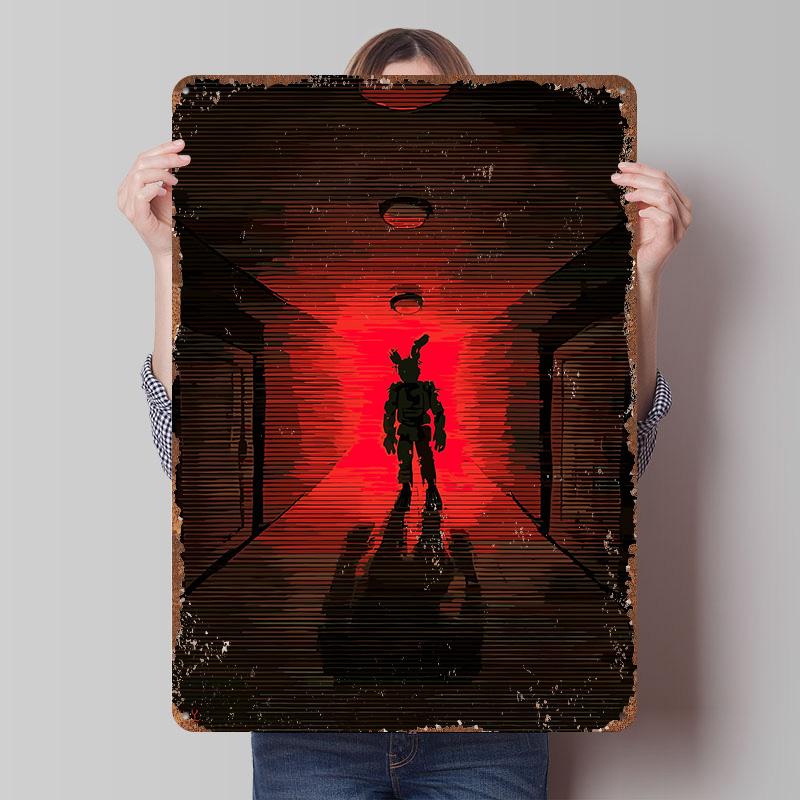 Springtrap in Red Hallway Metal Poster Customized Wall Art Retro Vintage Tinplate Signs for Decoration Bedroom Decorations Decor 7.9x11.8In(20x30cm)
Springtrap in Red Hallway Metal Poster Customized Wall Art Retro Vintage Tinplate Signs for Decoration Bedroom Decorations Decor 7.9x11.8In(20x30cm)