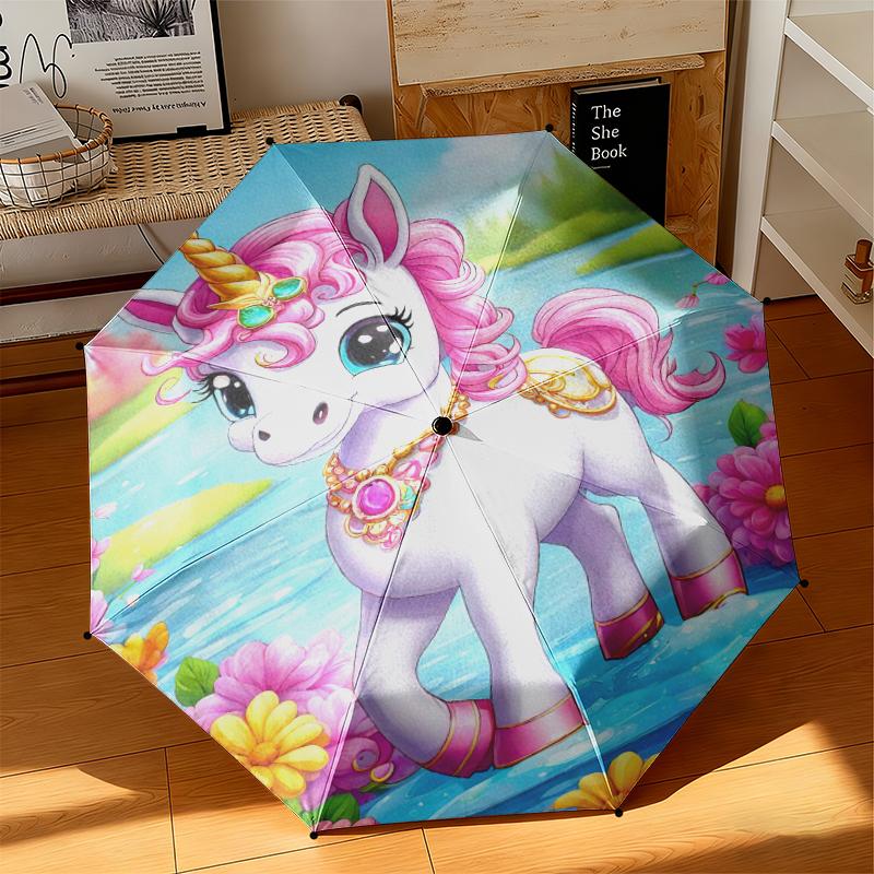 1pc Pink Sweetheart Unicorn Umbrella Portable Folding Umbrella Iron Frame Hole Bone Structure Outdoor Home Umbrella
1pc Pink Sweetheart Unicorn Umbrella Portable Folding Umbrella Iron Frame Hole Bone Structure Outdoor Home Umbrella