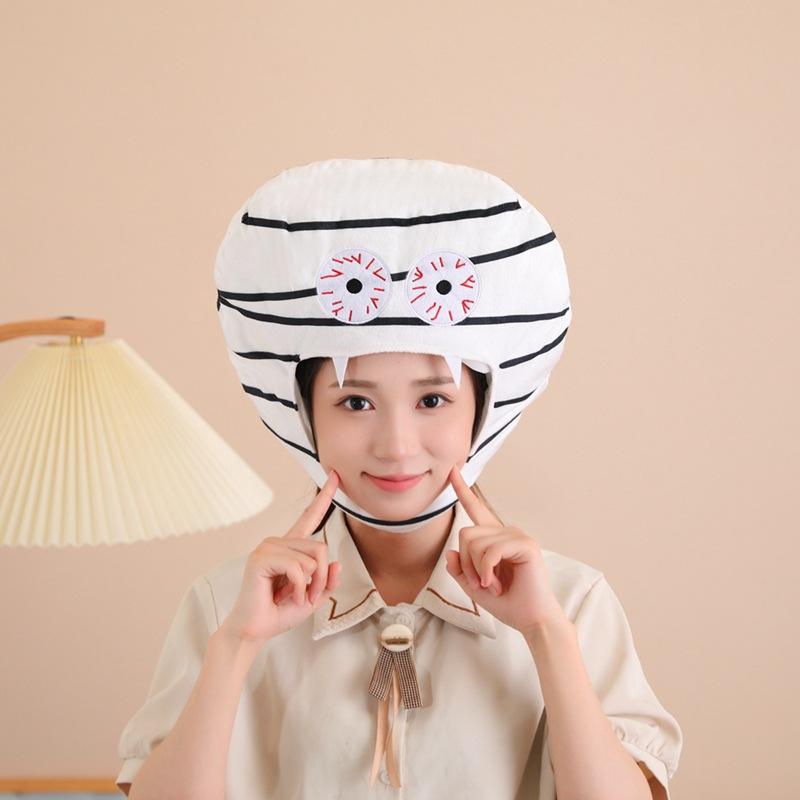 Шляпа на Хэллоуин шляпа-капюшон мумии, плюшевый капюшон, реквизит для фото, мультяшный капюшон реквизит для выступлений 35*30CM0.2kg
Шляпа на Хэллоуин шляпа-капюшон мумии, плюшевый капюшон, реквизит для фото, мультяшный капюшон реквизит для выступлений 35*30CM0.2kg