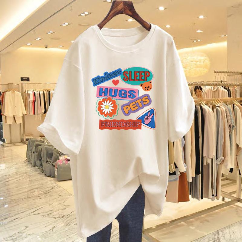Cartoon printed white short-sleeved T-shirt women s spring and summer new foreign style versatile casual loose round neck T-shirt bottoming shirt S
Cartoon printed white short-sleeved T-shirt women s spring and summer new foreign style versatile casual loose round neck T-shirt bottoming shirt S