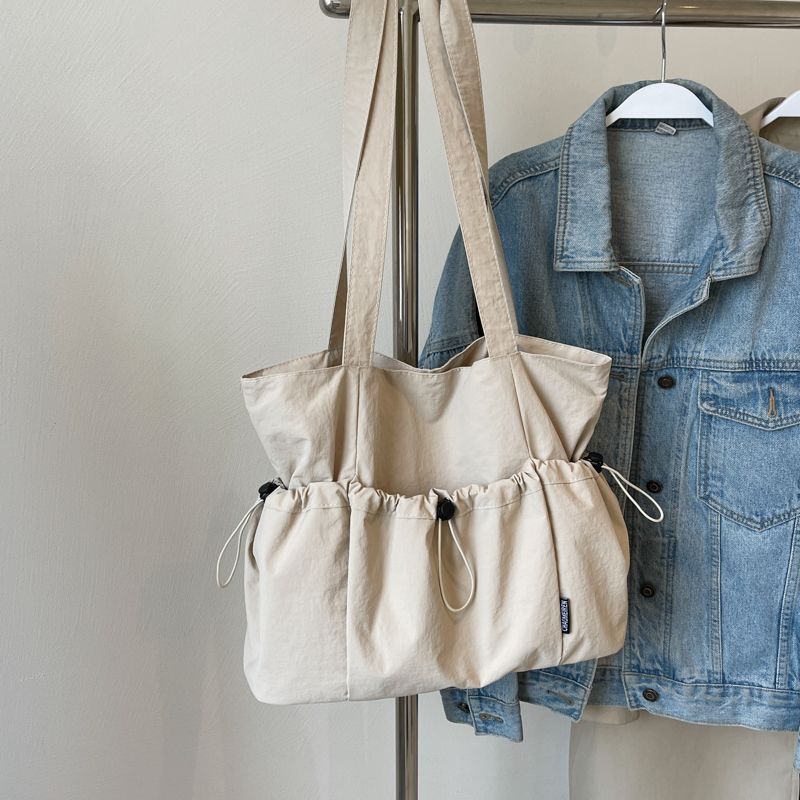 Bag Female Leisure Commute College Student Shoulder Nylon Cloth Beige
Bag Female Leisure Commute College Student Shoulder Nylon Cloth Beige