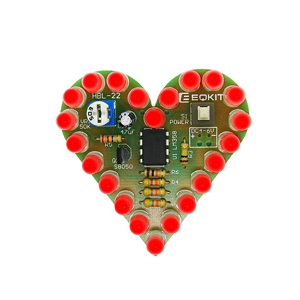 DIY Kit Heart Shape Breathing Lamp Electronic Kit Breathing LED Suite Red White Electronic Production for Learning laboratory червоний
DIY Kit Heart Shape Breathing Lamp Electronic Kit Breathing LED Suite Red White Electronic Production for Learning laboratory червоний