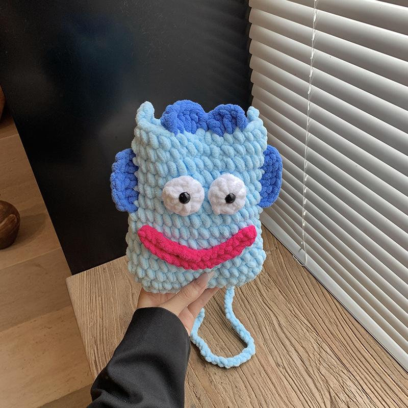 2025 new messenger parent-child bag mobile phone bag niche versatile SpongeBob SquarePants wool hand-crocheted finished bag синий
2025 new messenger parent-child bag mobile phone bag niche versatile SpongeBob SquarePants wool hand-crocheted finished bag синий