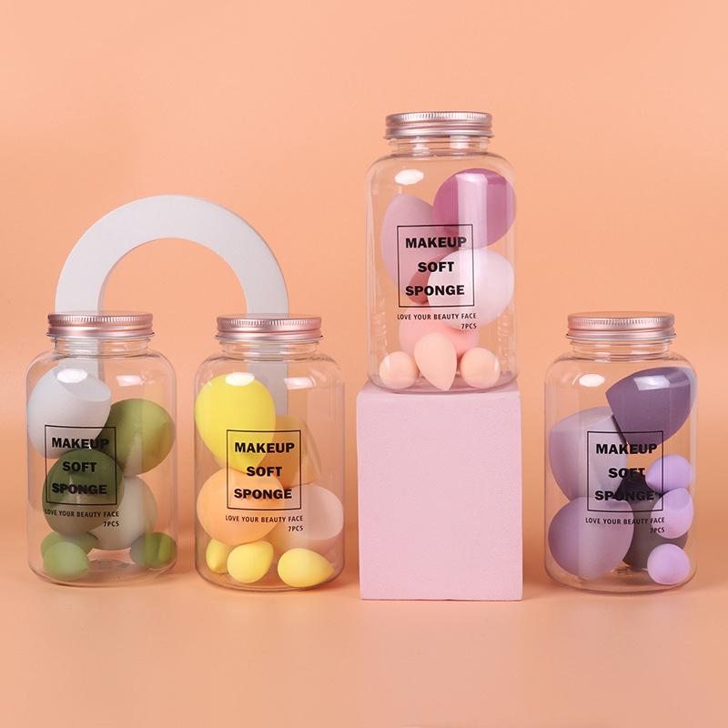 7-Pack Makeup Sponge Set in Marine Jar - Assorted Color Blending Eggs, Latex-Free Beauty Blenders for Flawless Foundation
7-Pack Makeup Sponge Set in Marine Jar - Assorted Color Blending Eggs, Latex-Free Beauty Blenders for Flawless Foundation