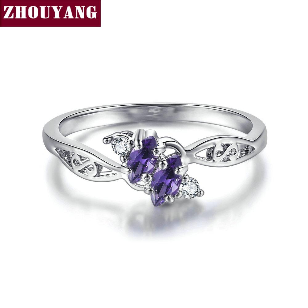 ZHOUYANG Ring For Women Elegant Style 3 Color CZ Crystal Hollow Out Rose Gold Color Engagement Fashion Jewelry R671 R777 10
ZHOUYANG Ring For Women Elegant Style 3 Color CZ Crystal Hollow Out Rose Gold Color Engagement Fashion Jewelry R671 R777 10
