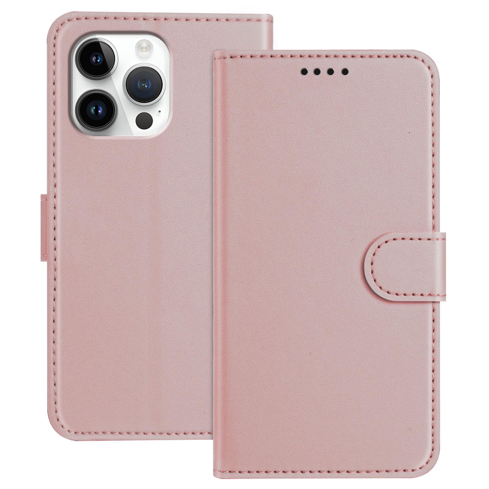 For iPhone 16 Pro Max Leather Case Wallet Stand Solid Color Anti Drop Phone Cover Rose Gold
For iPhone 16 Pro Max Leather Case Wallet Stand Solid Color Anti Drop Phone Cover Rose Gold