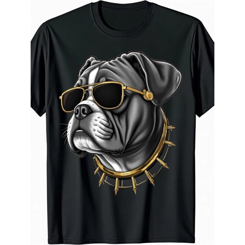 Graphic TShirt with Urban Bulldog Style Golden Shades and Headphones Crew Neck Casual Style Slight Stretch Fabric Allseason Regular Fit XL чорний
Graphic TShirt with Urban Bulldog Style Golden Shades and Headphones Crew Neck Casual Style Slight Stretch Fabric Allseason Regular Fit XL чорний