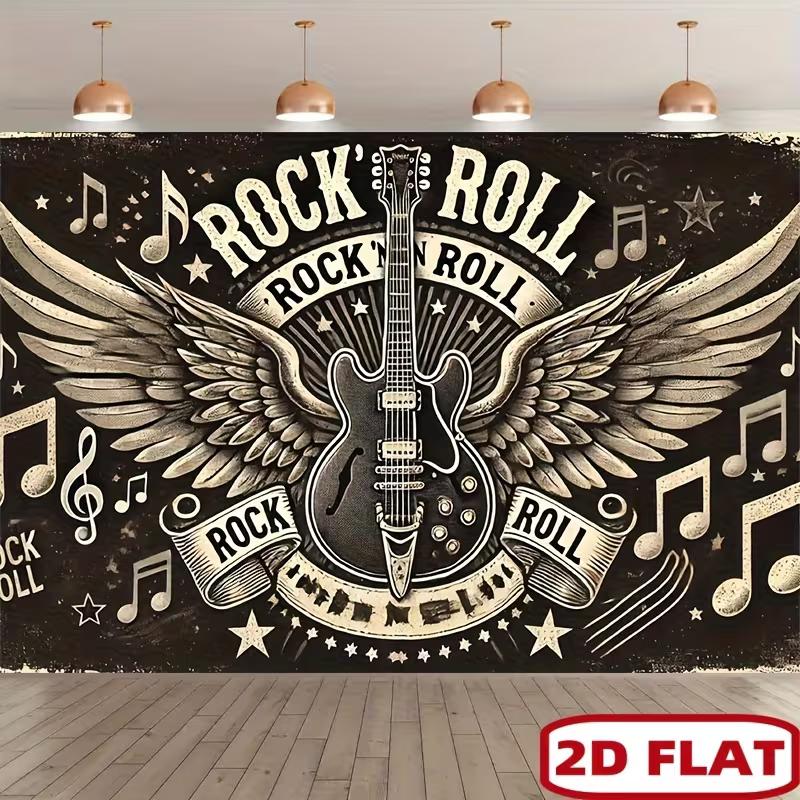 2D Rock and Roll Backdrop Vintage Guitar Wings Photography Background for Party 47.2x31.5inch/120*80cm
2D Rock and Roll Backdrop Vintage Guitar Wings Photography Background for Party 47.2x31.5inch/120*80cm
