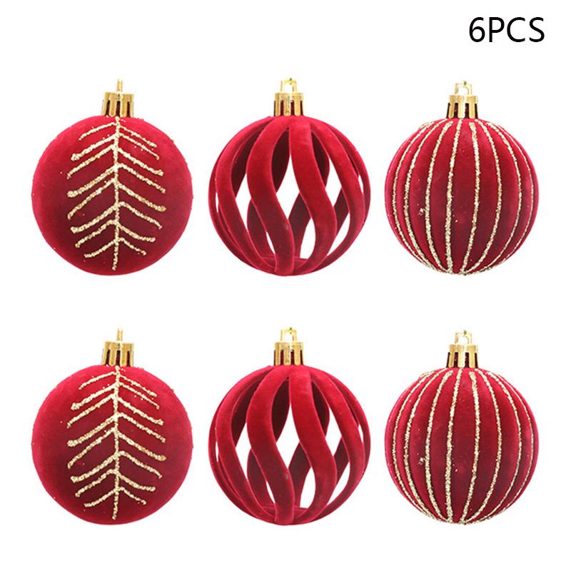 6Pcs Christmas Tree Flocking Ball Decoration Round Ball Festival Xmas Hanging Ornament C
6Pcs Christmas Tree Flocking Ball Decoration Round Ball Festival Xmas Hanging Ornament C