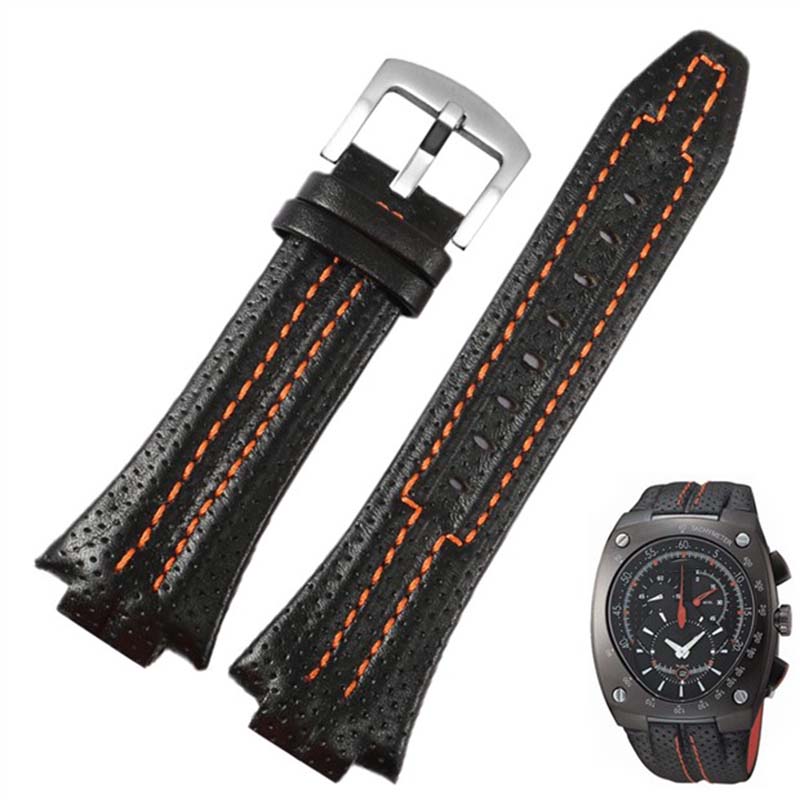 Genuine Leather for Seiko Sportura Series SNL017 7L22 SNA595P2 Watchband 27*15mm Black Orange Stitching Strap Convex Bracelet 27-15mm
Genuine Leather for Seiko Sportura Series SNL017 7L22 SNA595P2 Watchband 27*15mm Black Orange Stitching Strap Convex Bracelet 27-15mm