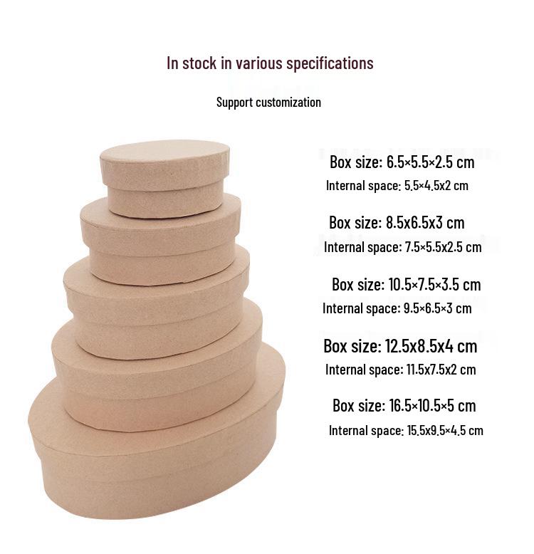 Oval Kraft Paper Gift Box for Cookies, Tea, Candy, and Madeleines - Ideal for DIY Storage and Holiday Packaging Wood color; 6.5*5.5*2.5 cm
Oval Kraft Paper Gift Box for Cookies, Tea, Candy, and Madeleines - Ideal for DIY Storage and Holiday Packaging Wood color; 6.5*5.5*2.5 cm
