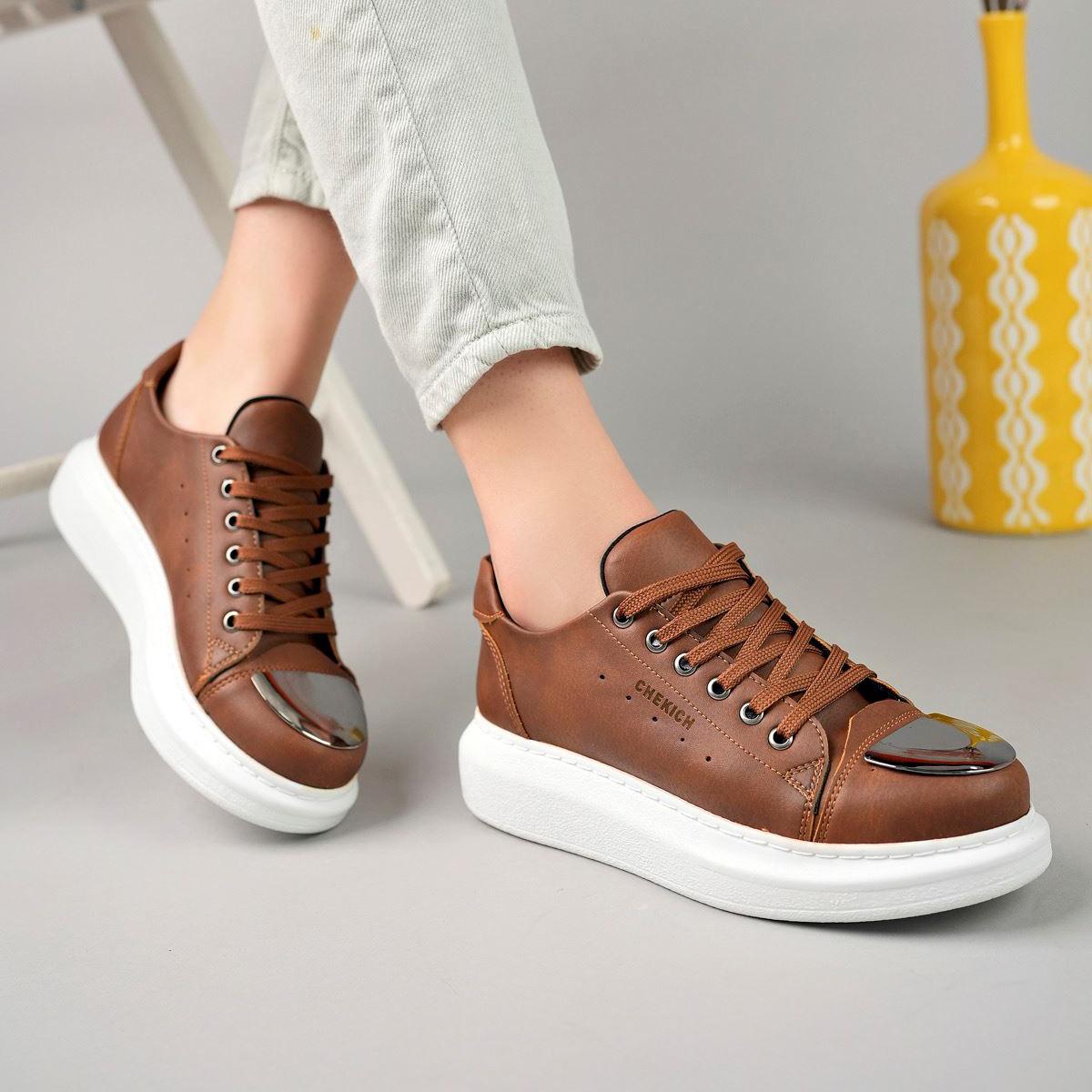 Оригинальные брендовые женские кроссовки CHEKICH коричневого цвета с зеркалом CBT, женская обувь высокого качества CH175 
Оригинальные брендовые женские кроссовки CHEKICH коричневого цвета с зеркалом CBT, женская обувь высокого качества CH175