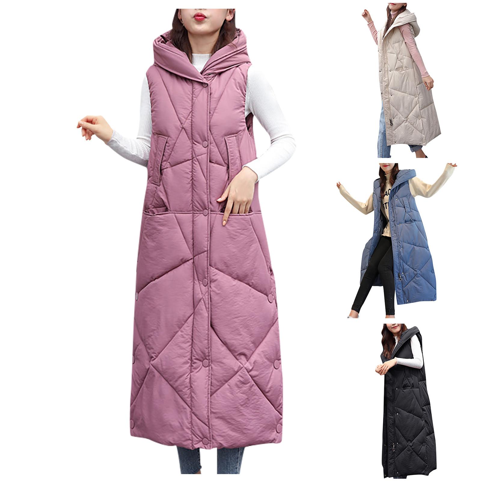 Womens Ladies Warm Plus Size Solid Color Hooded Single Breasted Medium Length Cotton Jacket Waistcoat Slim Cardigan Coat L рожевий
Womens Ladies Warm Plus Size Solid Color Hooded Single Breasted Medium Length Cotton Jacket Waistcoat Slim Cardigan Coat L рожевий