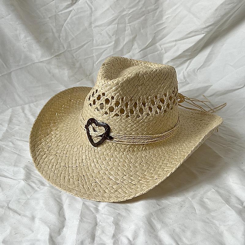 Melesh Western Women s Straw Cowboy Hat Highly versatile wide-brimmed sun hat for sun protection and beachwear sombrero vaquerv S56-58cm
Melesh Western Women s Straw Cowboy Hat Highly versatile wide-brimmed sun hat for sun protection and beachwear sombrero vaquerv S56-58cm