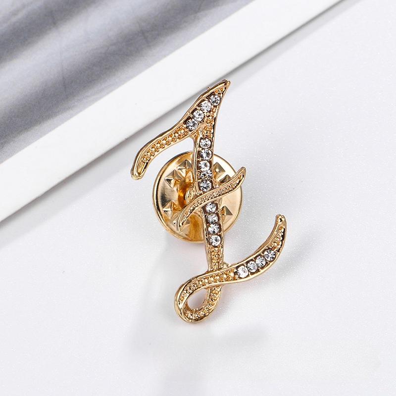 1PC Xiaoxiangfeng Rhinestone Letter Brooch, English Brooch Collar Pin, Women S Clothing Exquisite Accessories Z золотий
1PC Xiaoxiangfeng Rhinestone Letter Brooch, English Brooch Collar Pin, Women S Clothing Exquisite Accessories Z золотий