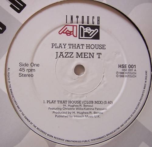 12inch Record JAZZ MEN T - Play That House HSE001 Intouch Music 1988 UK Dance & Electronica Used
12inch Record JAZZ MEN T - Play That House HSE001 Intouch Music 1988 UK Dance & Electronica Used