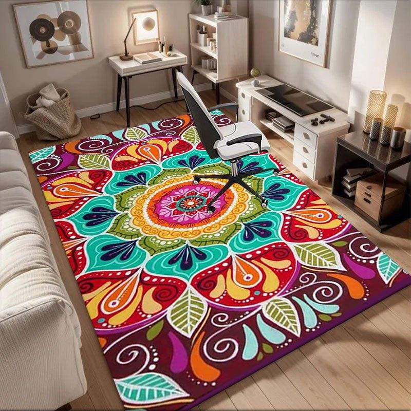 Colorful Mandala Tapestry Hippie Wall Hanging Bohemian Home DecorOffice Mat Home Decor Office Desk Chair Rugs Chair Carpet for office Chair 60cm by 90cm
Colorful Mandala Tapestry Hippie Wall Hanging Bohemian Home DecorOffice Mat Home Decor Office Desk Chair Rugs Chair Carpet for office Chair 60cm by 90cm