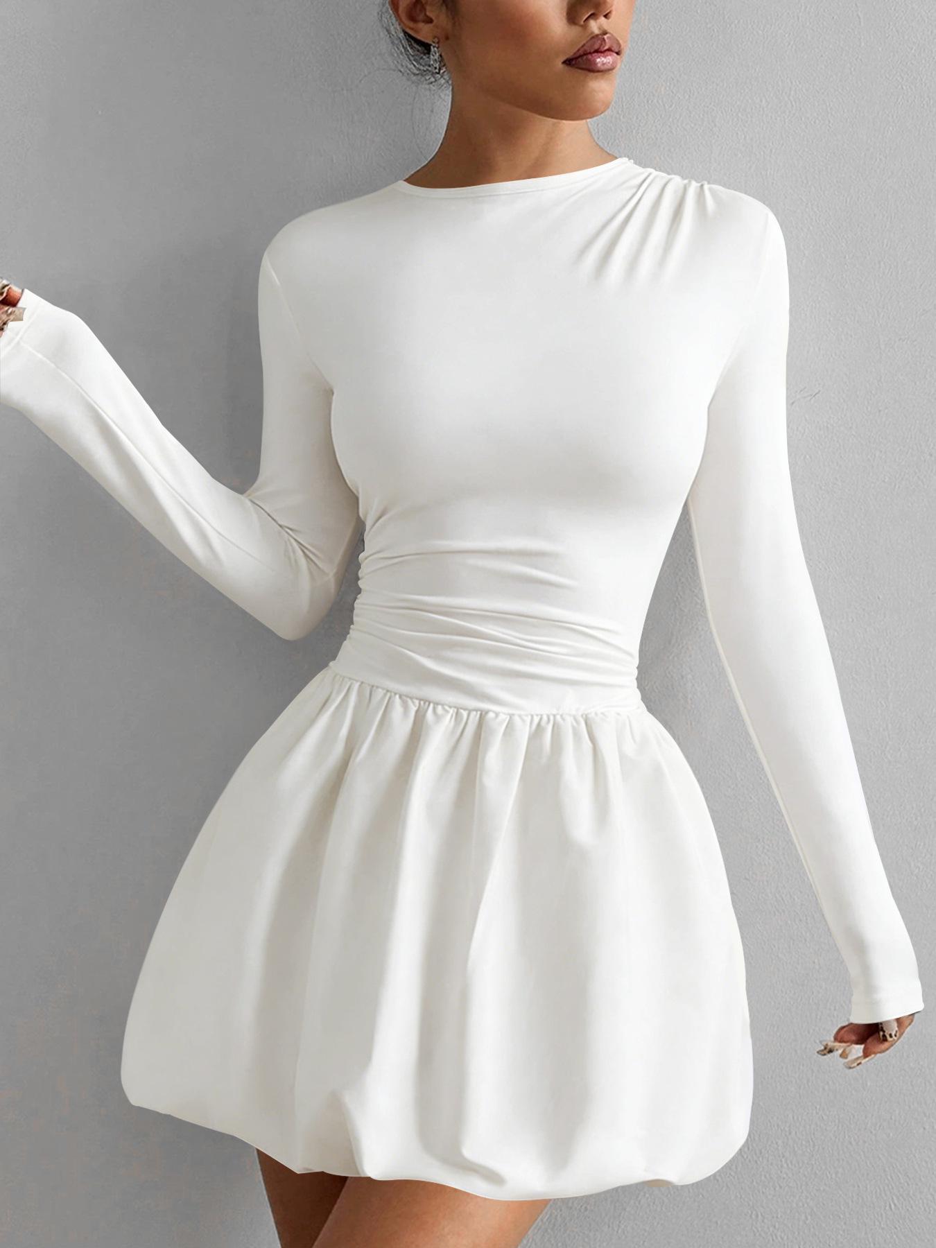 Spring/Summer Sexy Solid Color Slim Fit Long Sleeve Dress - European & American Style Small білий
Spring/Summer Sexy Solid Color Slim Fit Long Sleeve Dress - European & American Style Small білий