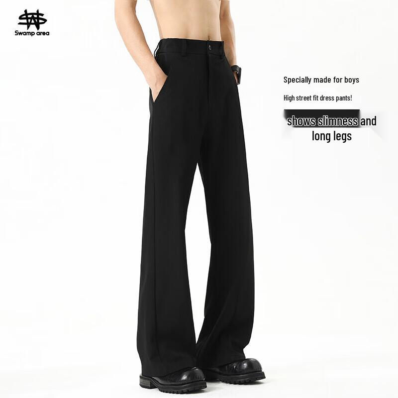 SWAMP AREA Men s Drapey Straight Micro-Flared Casual Suit Trousers KS075 M
SWAMP AREA Men s Drapey Straight Micro-Flared Casual Suit Trousers KS075 M