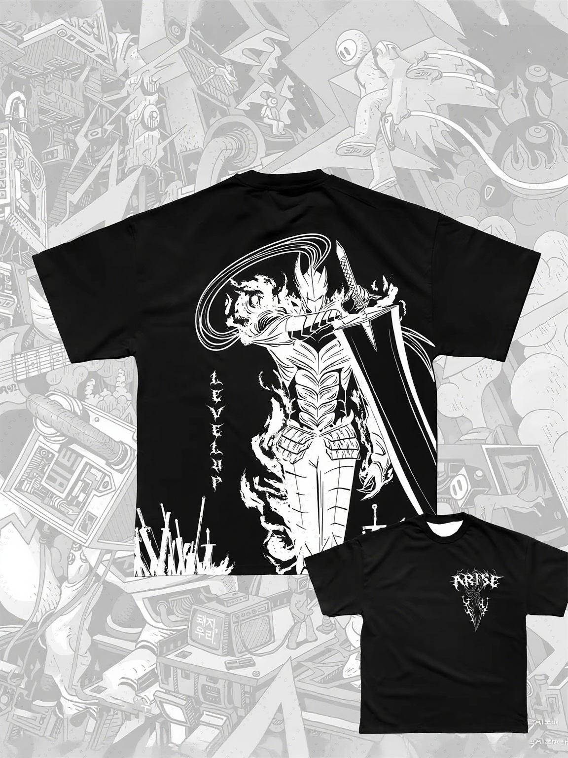 Хиты продаж Новая японская аниме футболка Solo Leveling для отдыха 3D крутой принт короткий рукав круглый вырез свободная уличная футболка мужской топ S
Хиты продаж Новая японская аниме футболка Solo Leveling для отдыха 3D крутой принт короткий рукав круглый вырез свободная уличная футболка мужской топ S