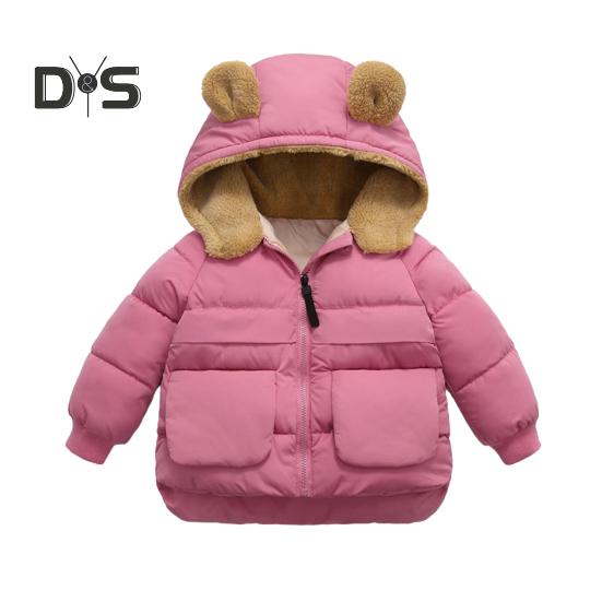 Дитяче зимове пальто у формі ведмедика з товстим флісом і капюшоном. Дитяче термобавовняне пальто з кишенями для шкільного повсякденного життя. Подорожі. 110cm
Дитяче зимове пальто у формі ведмедика з товстим флісом і капюшоном. Дитяче термобавовняне пальто з кишенями для шкільного повсякденного життя. Подорожі. 110cm