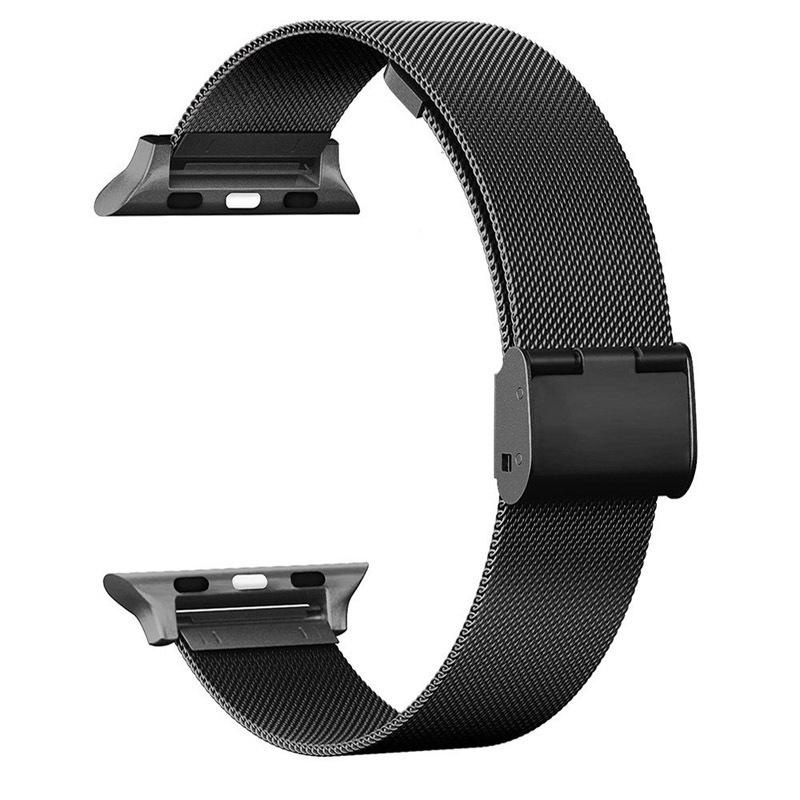Ремешок из нержавеющей стали для часов Apple iWatch Ultra/S9/8/7/6/SE Fits 38/40/41mm чёрный
Ремешок из нержавеющей стали для часов Apple iWatch Ultra/S9/8/7/6/SE Fits 38/40/41mm чёрный
