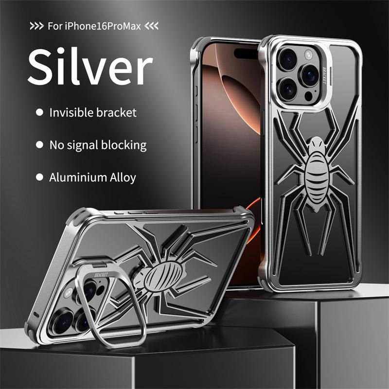 For iPhone16 15 14 Pro Max Fashion Heat Dissipation Metal Frameless Phone Case Ring Stand Aluminum Alloy Shell Shockproof Cover For iPhone 16 Pro Max
For iPhone16 15 14 Pro Max Fashion Heat Dissipation Metal Frameless Phone Case Ring Stand Aluminum Alloy Shell Shockproof Cover For iPhone 16 Pro Max