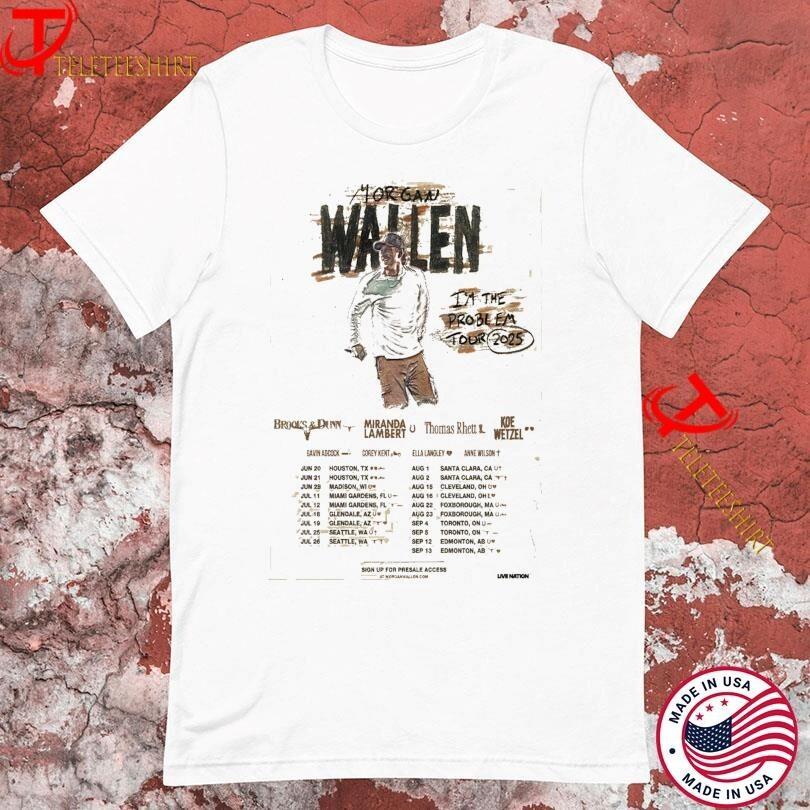 Morgan Wallen I’m The Problem July & Aug Tour 2025 T-shirts Unisex T-Shirt M
Morgan Wallen I’m The Problem July & Aug Tour 2025 T-shirts Unisex T-Shirt M