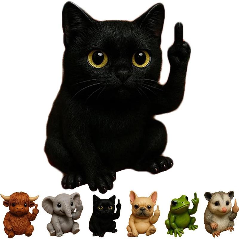 Интересные мини-статуэтки животных с средним пальцем, оригинальные полимерные настольные садовые украшения, скульптуры со средним пальцем Cat 1pc
Интересные мини-статуэтки животных с средним пальцем, оригинальные полимерные настольные садовые украшения, скульптуры со средним пальцем Cat 1pc