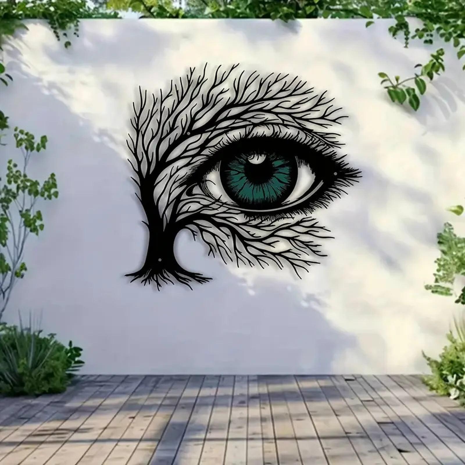 Artistic Metal Wall Decor Eye Design Tree Branches Wall Hanging Modern Minimalist Metal Artwork for Home Office Decoration one size чёрный
Artistic Metal Wall Decor Eye Design Tree Branches Wall Hanging Modern Minimalist Metal Artwork for Home Office Decoration one size чёрный