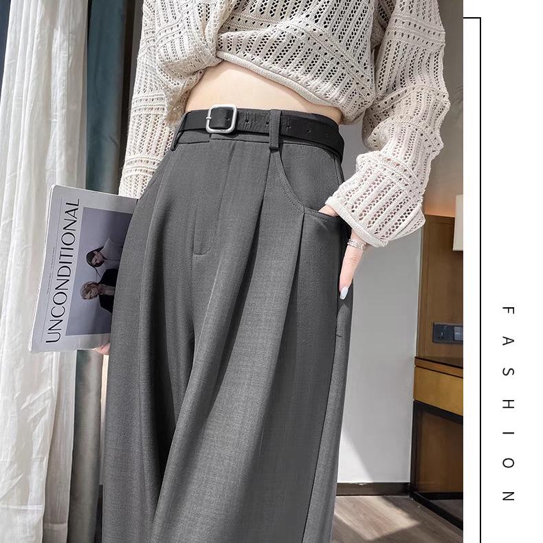 Women s Gray High-Waisted Slimming Pants - Elegant Drape, Pear-Shaped Fit, Spring/Autumn, Versatile Leg Styles 3XL (138-147 lbs)
Women s Gray High-Waisted Slimming Pants - Elegant Drape, Pear-Shaped Fit, Spring/Autumn, Versatile Leg Styles 3XL (138-147 lbs)