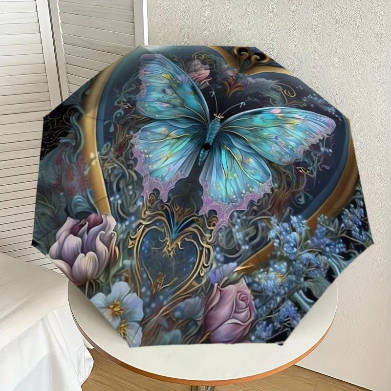 1pc Butterfly Heart Floral Artwork Umbrella with Plastic Handle,Suitable for All Seasons Home Travel Outdoor UmbrellaDD164
1pc Butterfly Heart Floral Artwork Umbrella with Plastic Handle,Suitable for All Seasons Home Travel Outdoor UmbrellaDD164