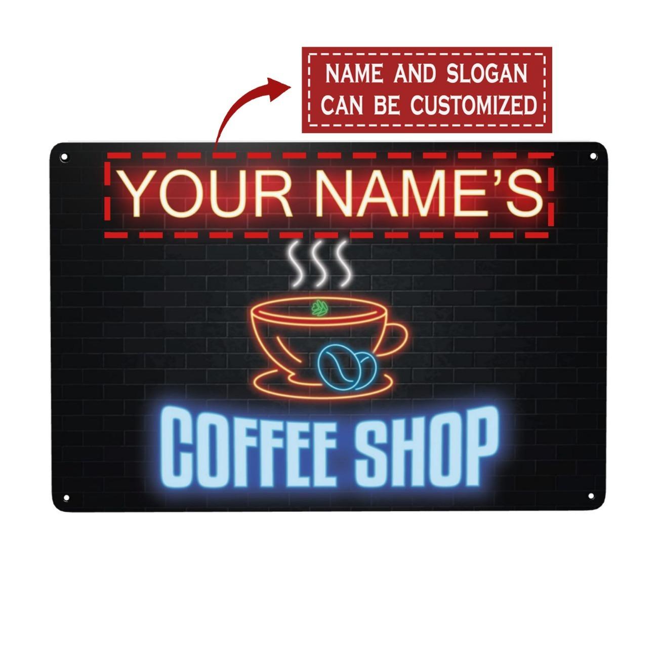 Personalized Custom Metal Sign for Coffee Shop Wall Decor белый
Personalized Custom Metal Sign for Coffee Shop Wall Decor белый