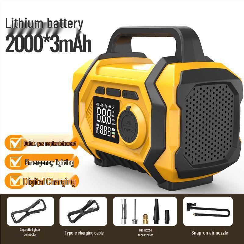 Автомобильный аварийный пусковое устройство и насос: Всё в одном: зажигание, накачивание и воздуходувка для пыли.
Автомобильный аварийный пусковое устройство и насос: Всё в одном: зажигание, накачивание и воздуходувка для пыли.