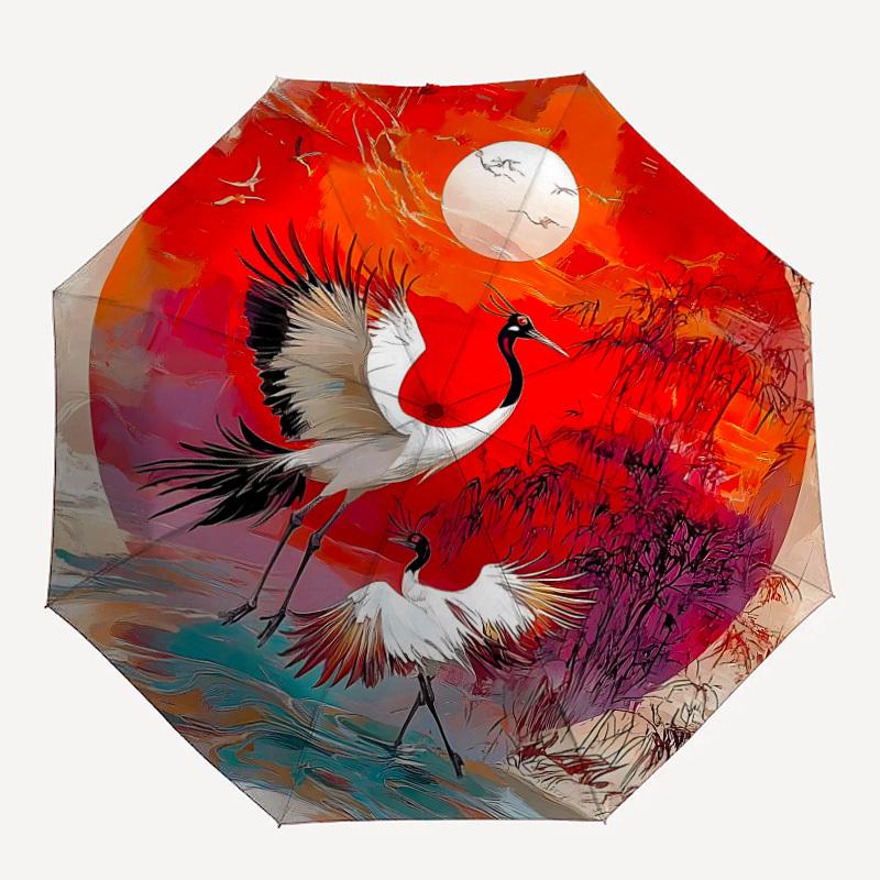 1pc Cranes Sunset Fashionable Automatic Opening/Closing Folding Umbrella with 8 Bones, Windproof Portable, Daily Use220
1pc Cranes Sunset Fashionable Automatic Opening/Closing Folding Umbrella with 8 Bones, Windproof Portable, Daily Use220