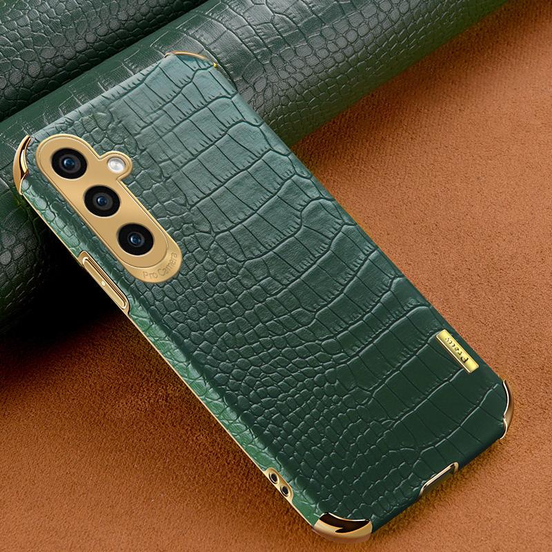 For Samsung Galaxy A15 4G/5G Case Crocodile Texture 6D Electroplating Smart Phone Cover Green
For Samsung Galaxy A15 4G/5G Case Crocodile Texture 6D Electroplating Smart Phone Cover Green