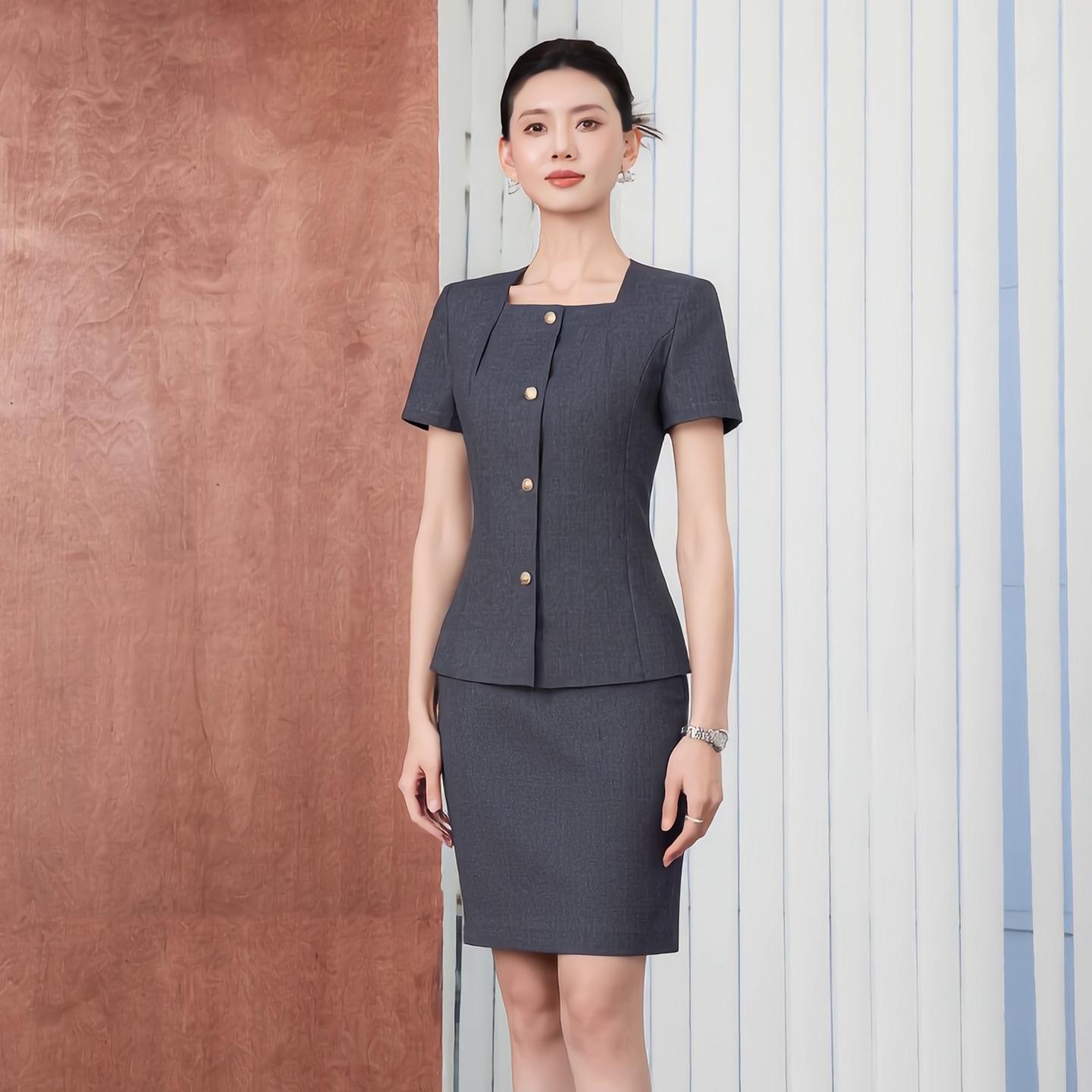 Women s Summer Short-Sleeve Suit Set, Elegant Professional Attire for Receptionists and Customer Service M
Women s Summer Short-Sleeve Suit Set, Elegant Professional Attire for Receptionists and Customer Service M