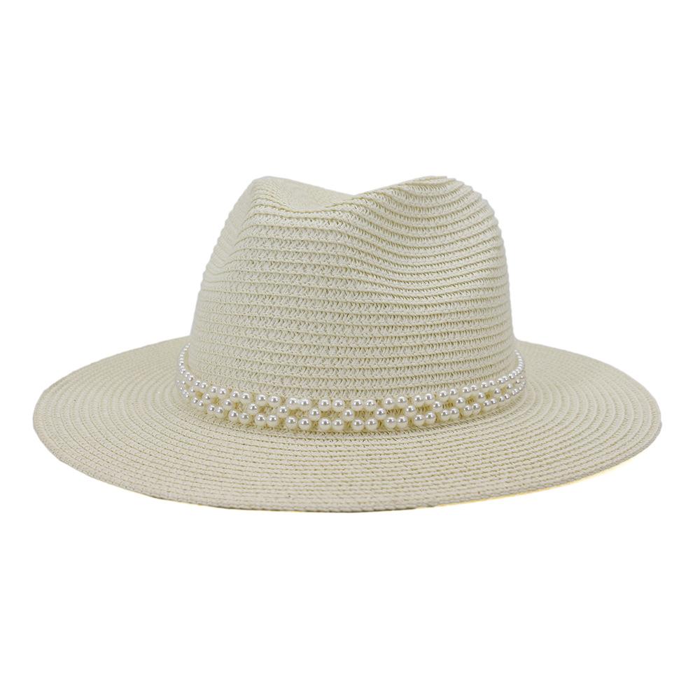 Khaki Panama Hat Stylish Straw Sun Hats for Women Pink Pearl Jazz Fedora Hat Summer Beach Ladies Trilby Wide Brim Hat Black Navy 58cm молоко, білий колір
Khaki Panama Hat Stylish Straw Sun Hats for Women Pink Pearl Jazz Fedora Hat Summer Beach Ladies Trilby Wide Brim Hat Black Navy 58cm молоко, білий колір