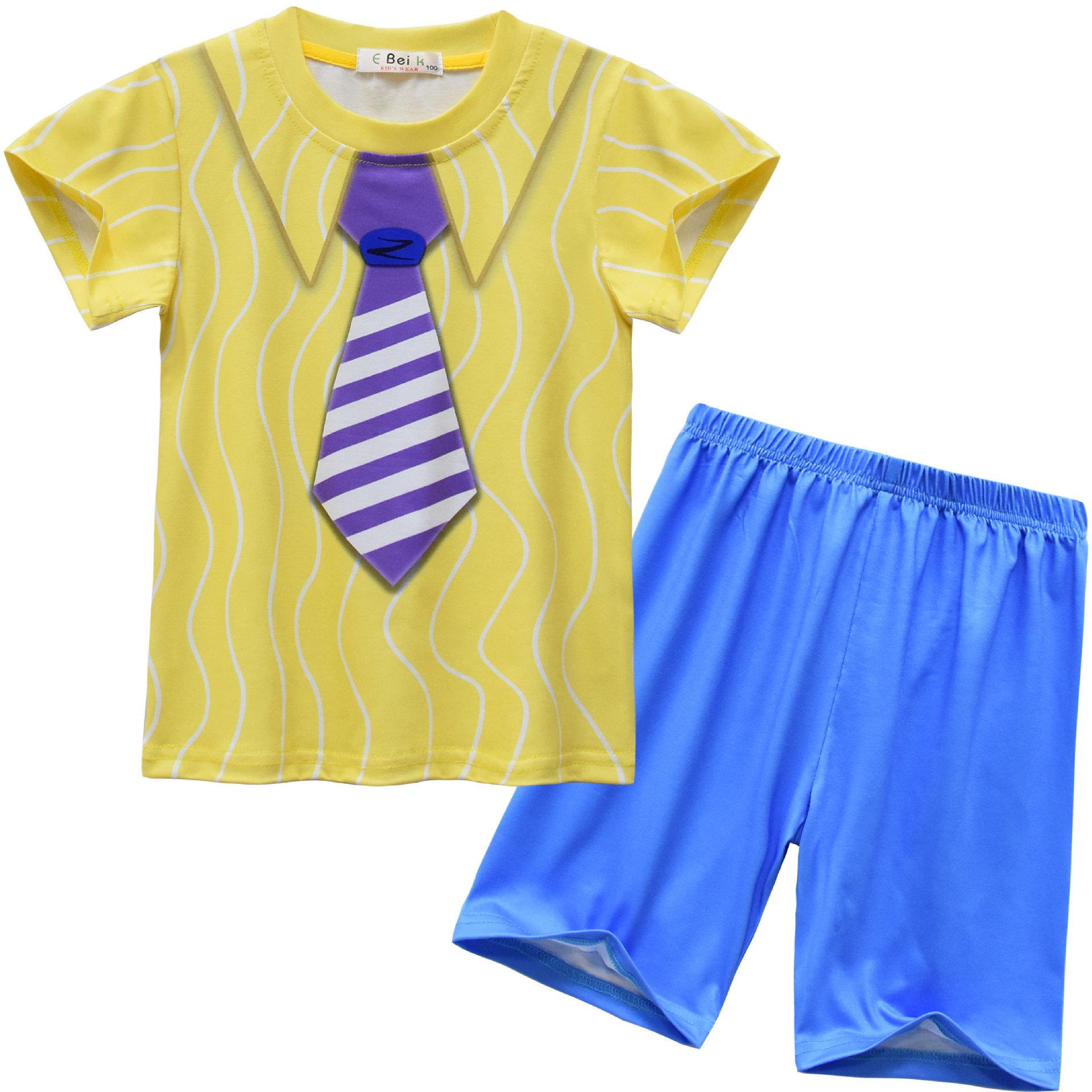Short-Sleeved Cartoon Digital Printing, Middle-Aged And Older Children S Daily Loungewear, Short-Sleeved + Shorts Set 91198 110
Short-Sleeved Cartoon Digital Printing, Middle-Aged And Older Children S Daily Loungewear, Short-Sleeved + Shorts Set 91198 110