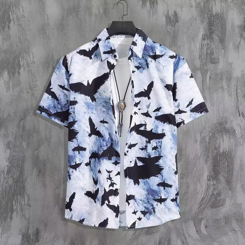 Мужская рубашка в стиле ретро, мужской летний наряд, студенческий свободный крой, нишевый дизайн, повседневный мужской топ, верхняя одежда, пляжный топ 3XL белый
Мужская рубашка в стиле ретро, мужской летний наряд, студенческий свободный крой, нишевый дизайн, повседневный мужской топ, верхняя одежда, пляжный топ 3XL белый