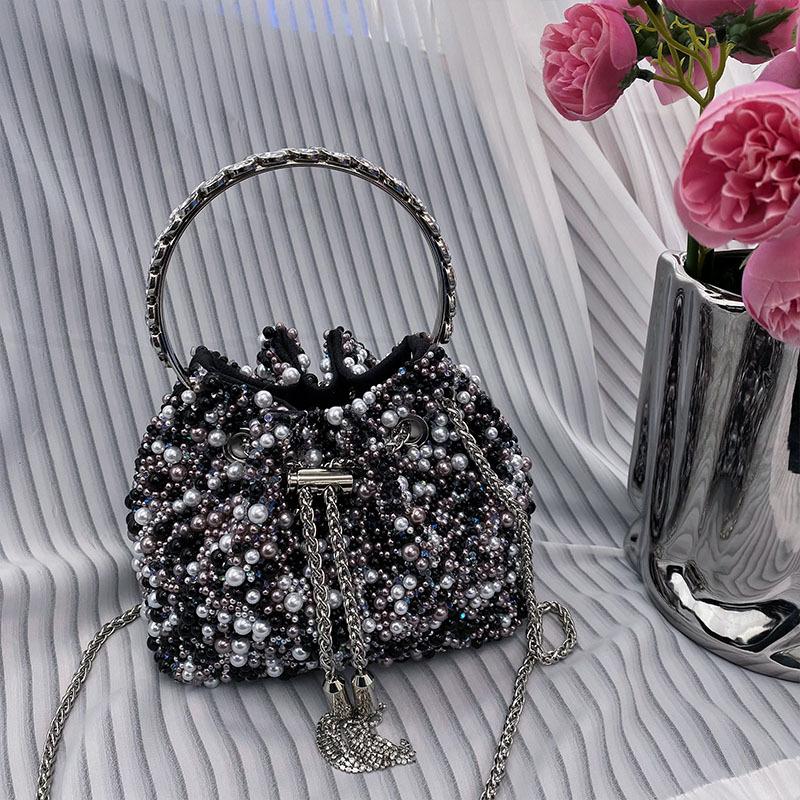 Wedding Party Bucket Purse Metal Ring Handle Women s Handbag Shoulder Messenger Bag
Wedding Party Bucket Purse Metal Ring Handle Women s Handbag Shoulder Messenger Bag