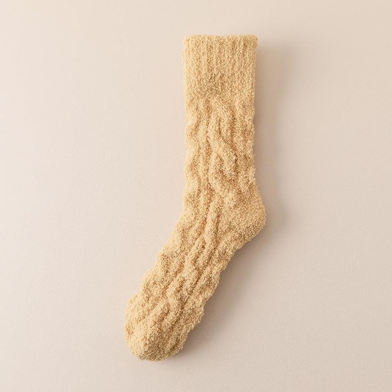 Женские осенне-зимние теплые и толстые однотонные носки-трубы для сна 1 pair имбирный
Женские осенне-зимние теплые и толстые однотонные носки-трубы для сна 1 pair имбирный