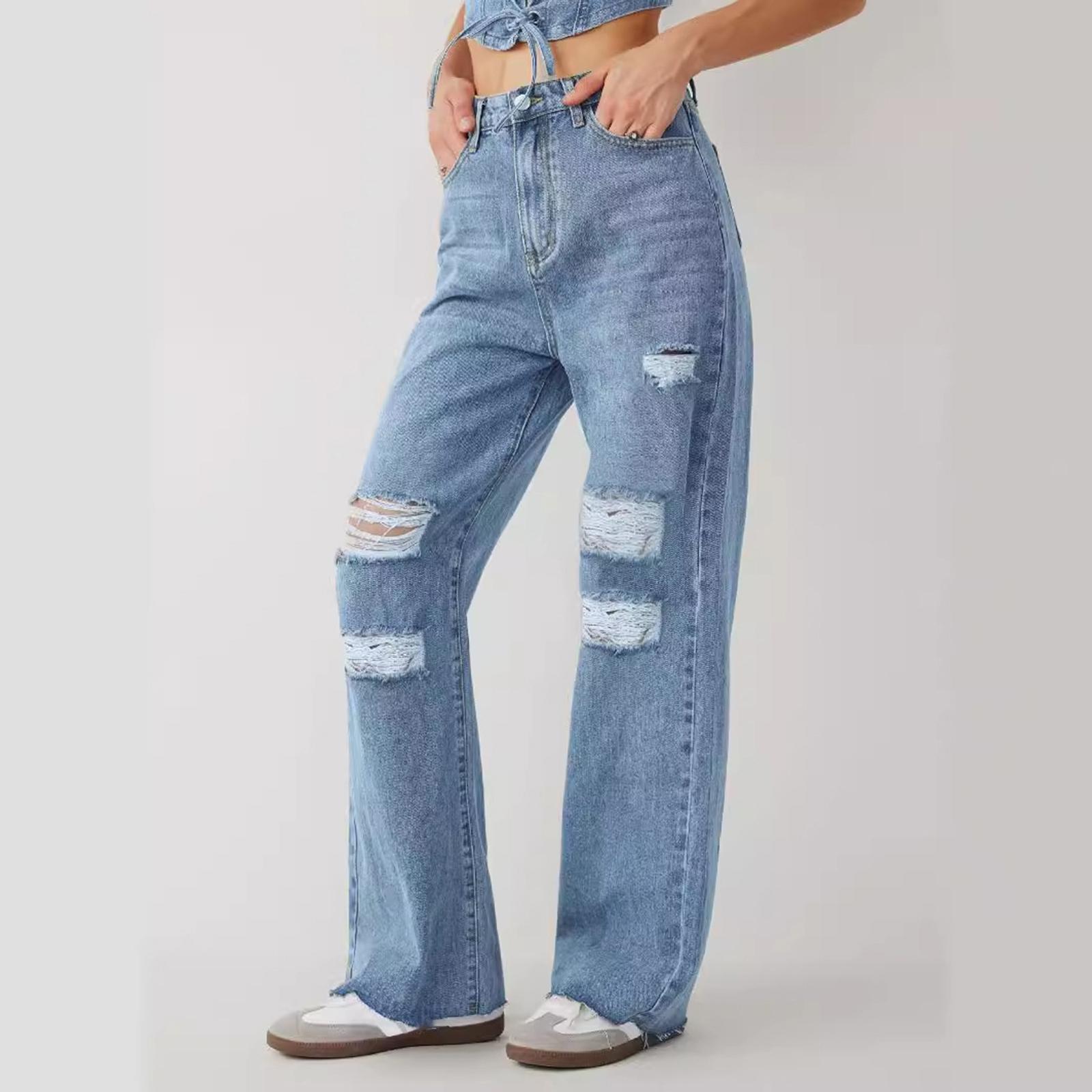 Women s Trousers Large Size Stretch Jeans Loose Semi-Elastic Pants XL
Women s Trousers Large Size Stretch Jeans Loose Semi-Elastic Pants XL