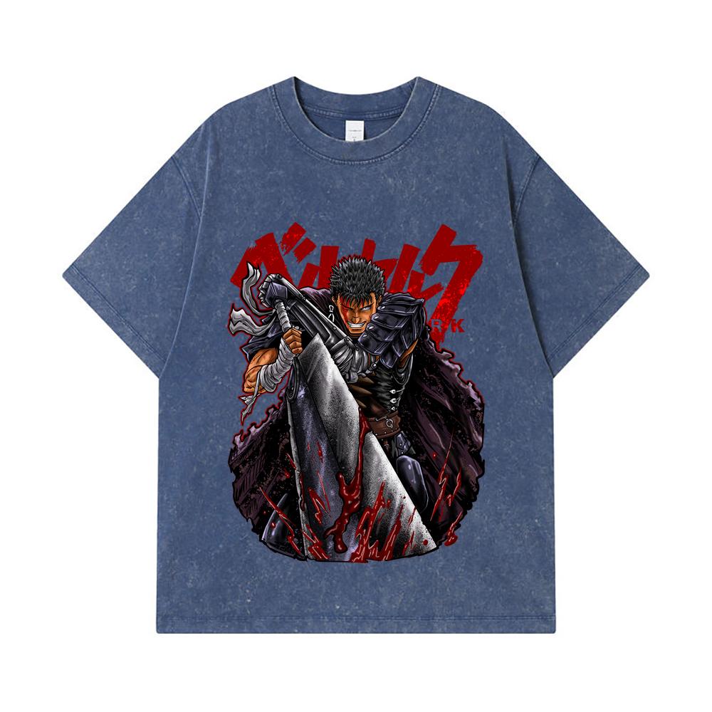 275 GSM Washed T-shirts 100% Cotton Berserk V7 Print Unisex Heavy Cotton T Shirt 2XL королівський синій колір
275 GSM Washed T-shirts 100% Cotton Berserk V7 Print Unisex Heavy Cotton T Shirt 2XL королівський синій колір