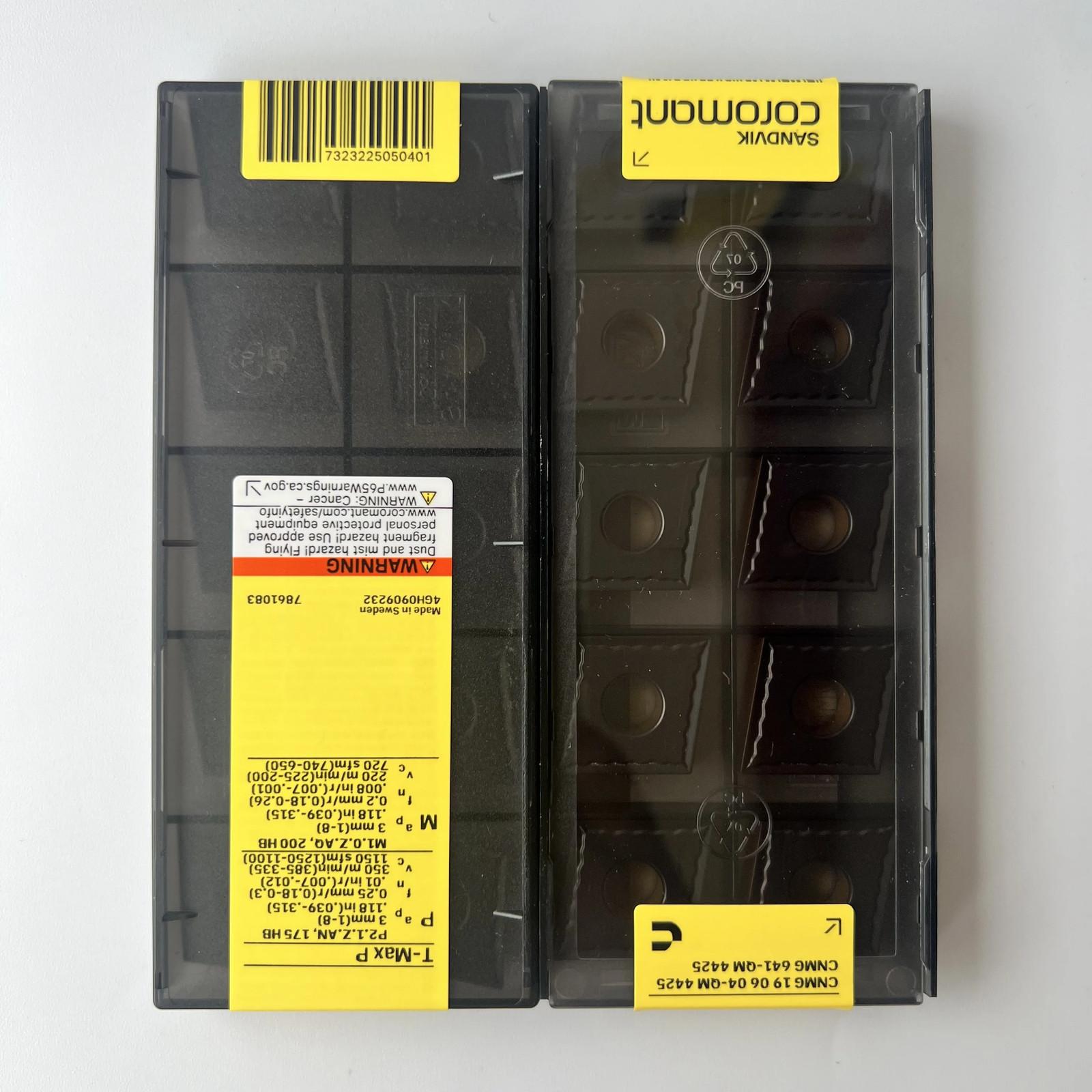 SANDVIK / CNMG190604-QM 4425 / Industrial indexable Carbide Inserts 10 Pcs
SANDVIK / CNMG190604-QM 4425 / Industrial indexable Carbide Inserts 10 Pcs