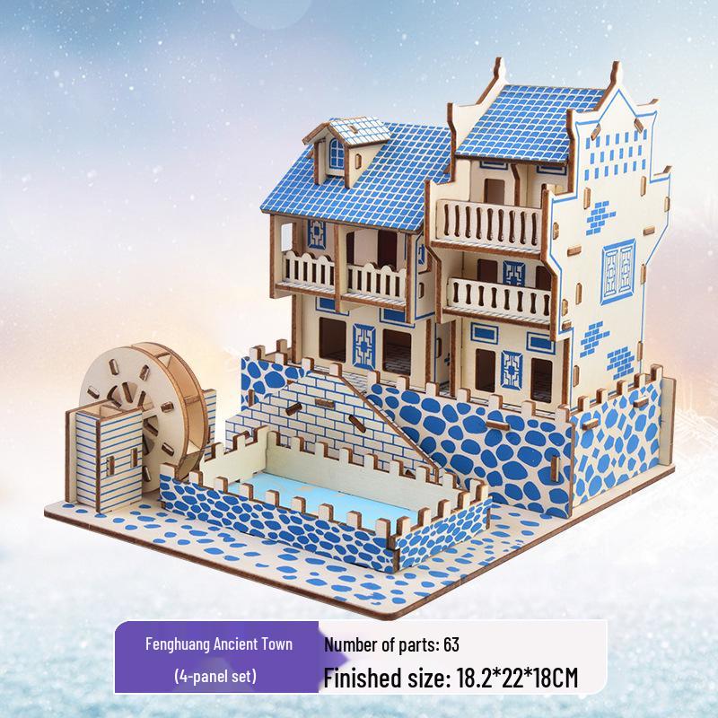 3D деревянная головоломка-комплект для детей и взрослых - развивающая игрушка и подарок
3D деревянная головоломка-комплект для детей и взрослых - развивающая игрушка и подарок