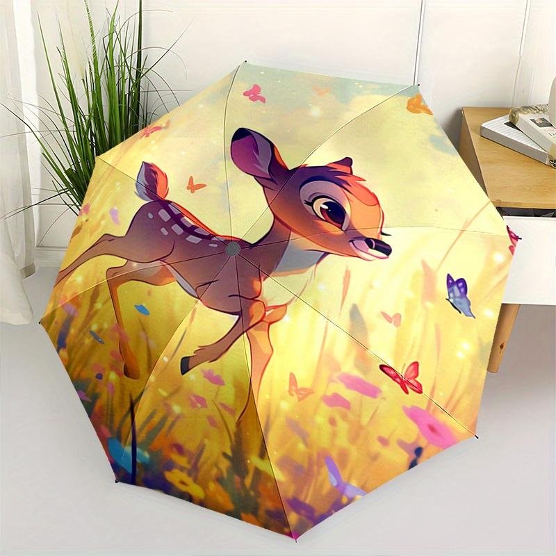 Bambi, Butterflies Automatic Opening and Closing Umbrella - 8 Ribs Portable Folding Umbrella with Plastic Handle, Suitable for Leisure and H
Bambi, Butterflies Automatic Opening and Closing Umbrella - 8 Ribs Portable Folding Umbrella with Plastic Handle, Suitable for Leisure and H