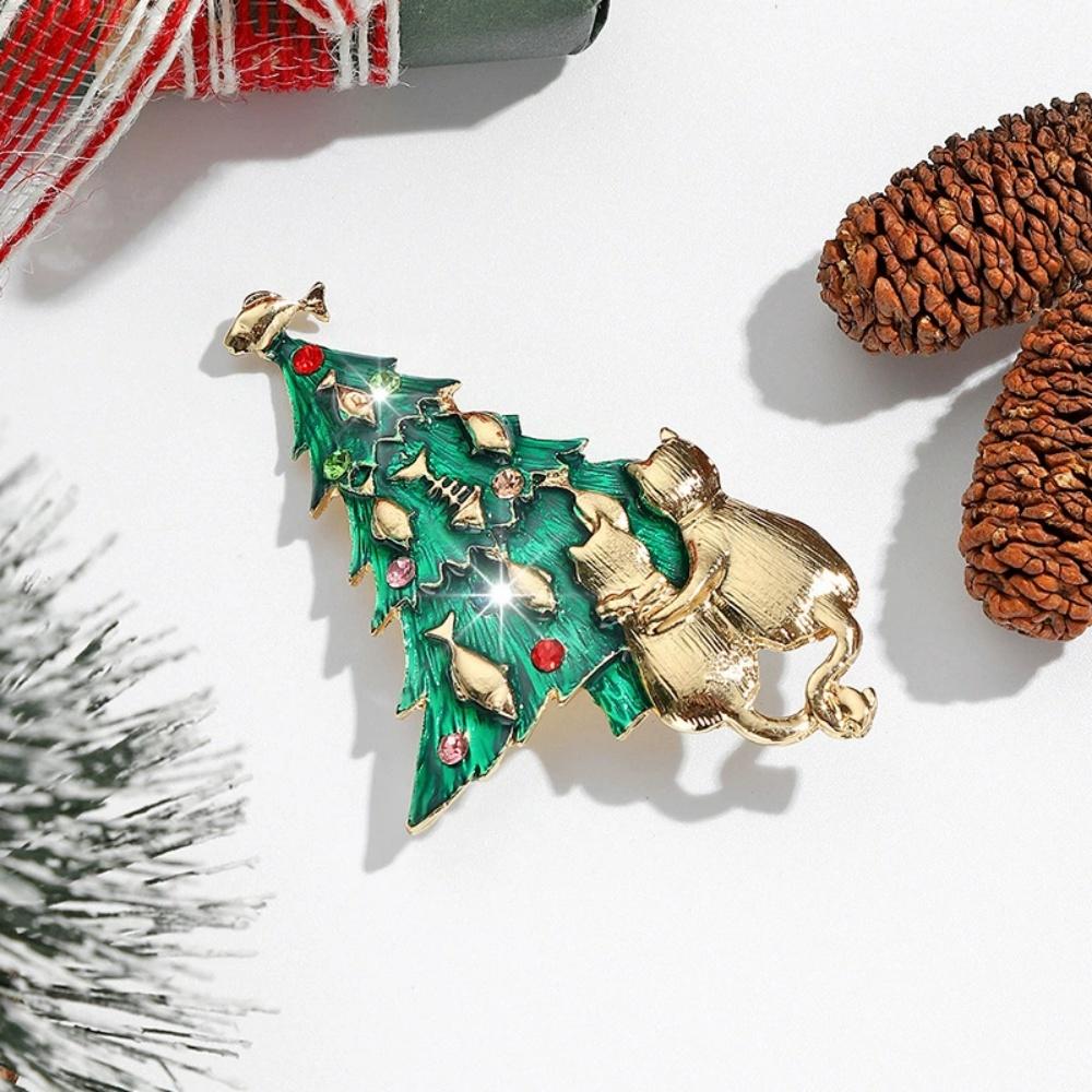 New Geometry Zircon Cat Fish Christmas Tree Brooch for Men and Women Retro Fashion Simple Cute Animal Christmas Jewelry Gift зелёный
New Geometry Zircon Cat Fish Christmas Tree Brooch for Men and Women Retro Fashion Simple Cute Animal Christmas Jewelry Gift зелёный